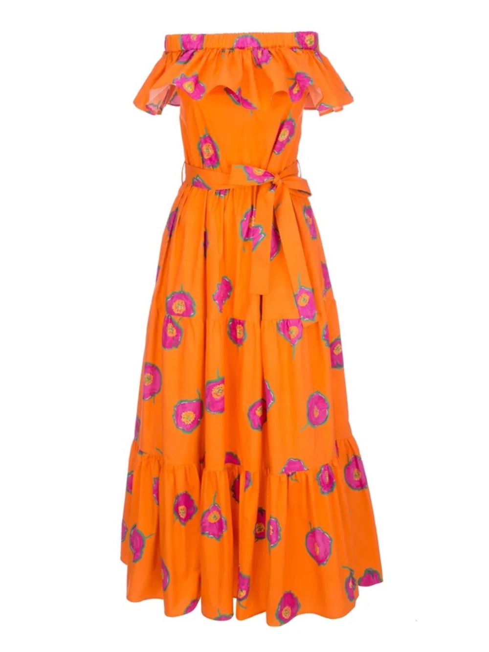 La DoubleJ’s Papaveri Arancio yacht dress XS
